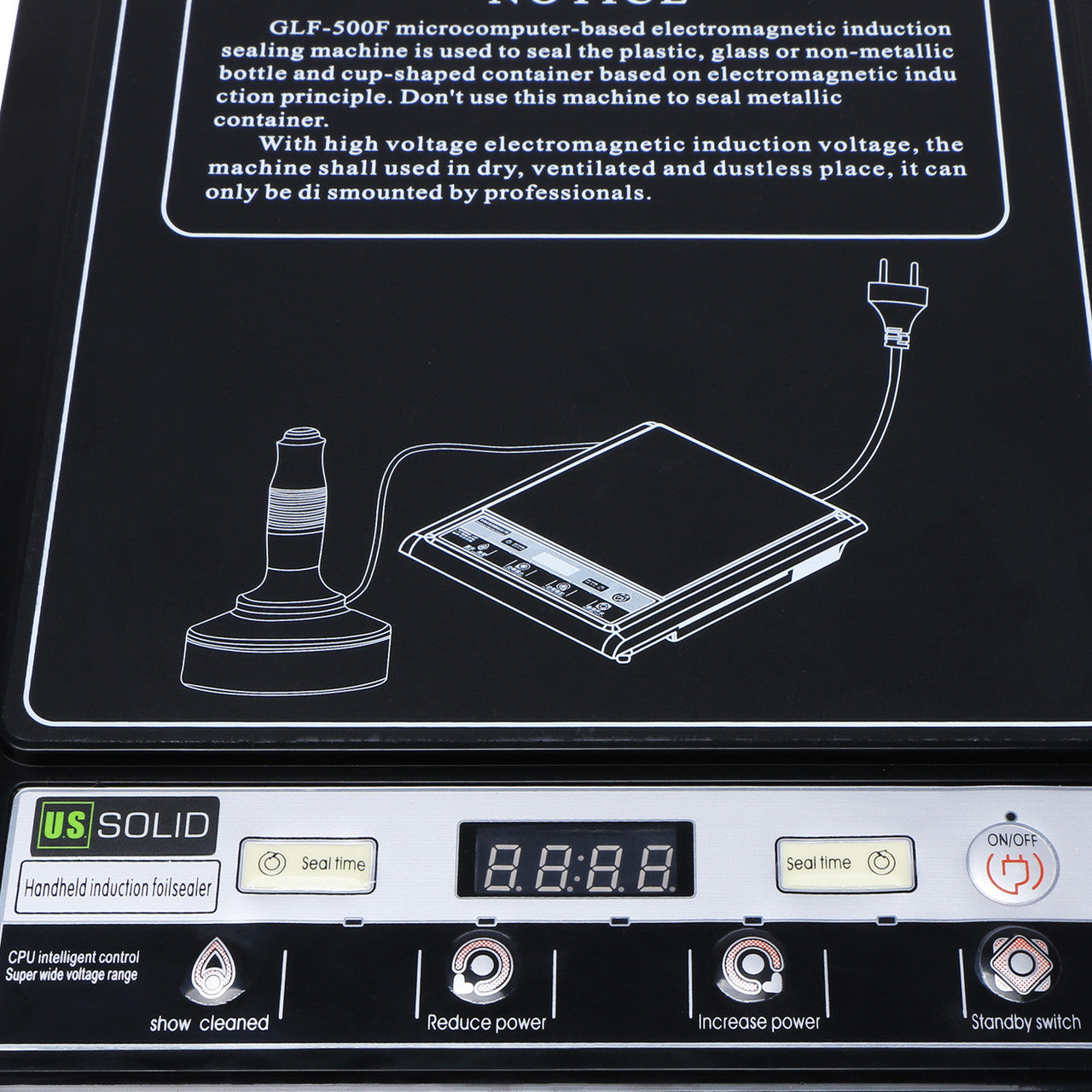 U.S. Solid Heat Induction Sealer Bottle Cap Sealing Machine 15-100mm