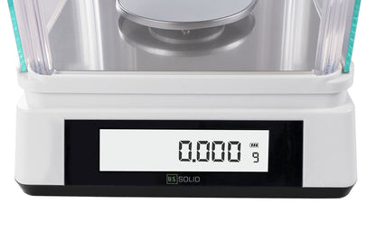 U.S. Solid 0.001 g Precision Balance - Digital Lab Scale 1 mg Analytical Electronic Balance with 2 LCD Screens, 110 g x 0.001g