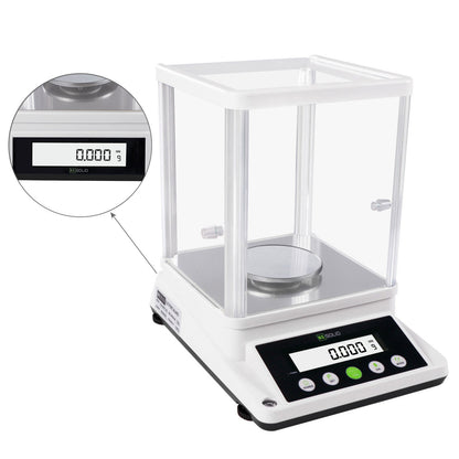 U.S. Solid 0.001 g Precision Balance – Digital Lab Scale  1 mg Analytical Electronic Balance with 2 LCD Screens, 210 g x 0.001g