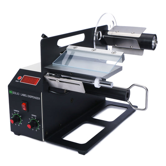 U.S. Solid Automatic Label Dispenser for 4-160 MM Width, 4-200 MM Length Translucent and Opaque Labels