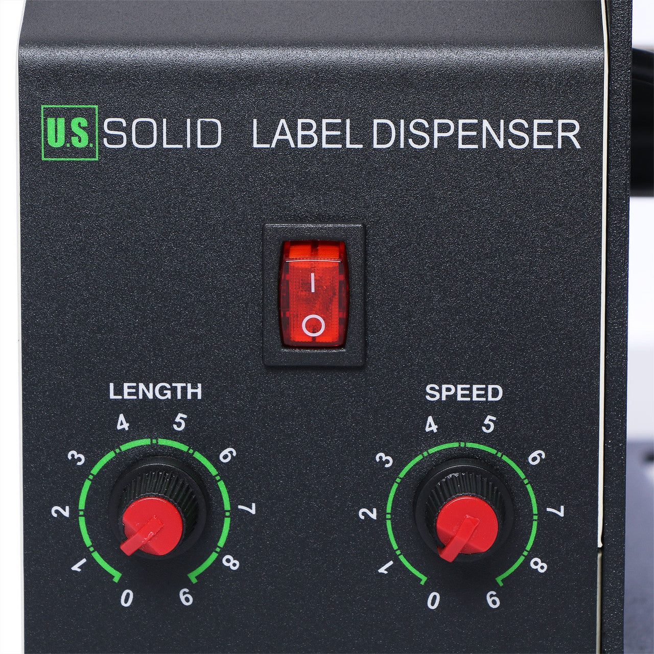 U.S. Solid Automatic Label Dispenser for 4-120 MM Width, 4-200 MM Length Translucent and Opaque Labels