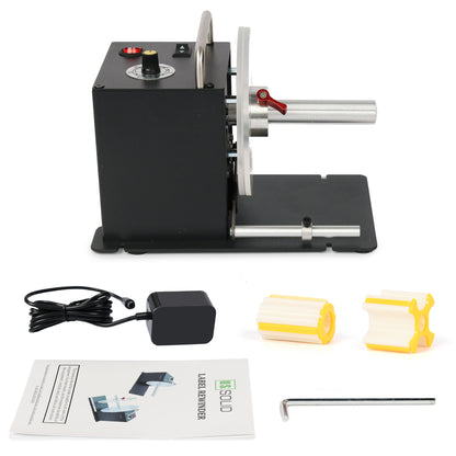 Automatische labeloproller met bidirectionele oprolling, 1"/1,5"/3" kernhouder, maximale labelbreedte 3,15"