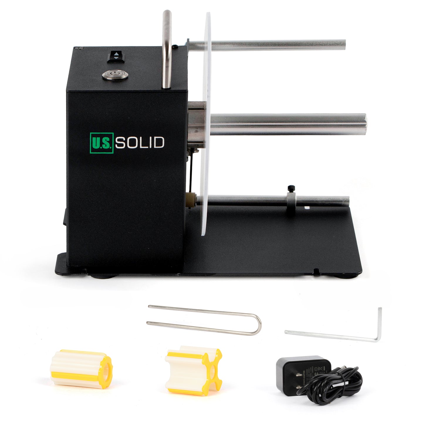 Rebobinador automático de etiquetas, soporte de núcleo de 1", 1,5" y 3", ancho de 4,72", control de velocidad continuo