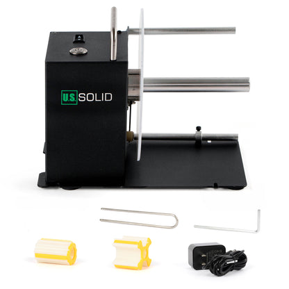 Rebobinador automático de etiquetas, soporte de núcleo de 1", 1,5" y 3", ancho de 4,72", control de velocidad continuo