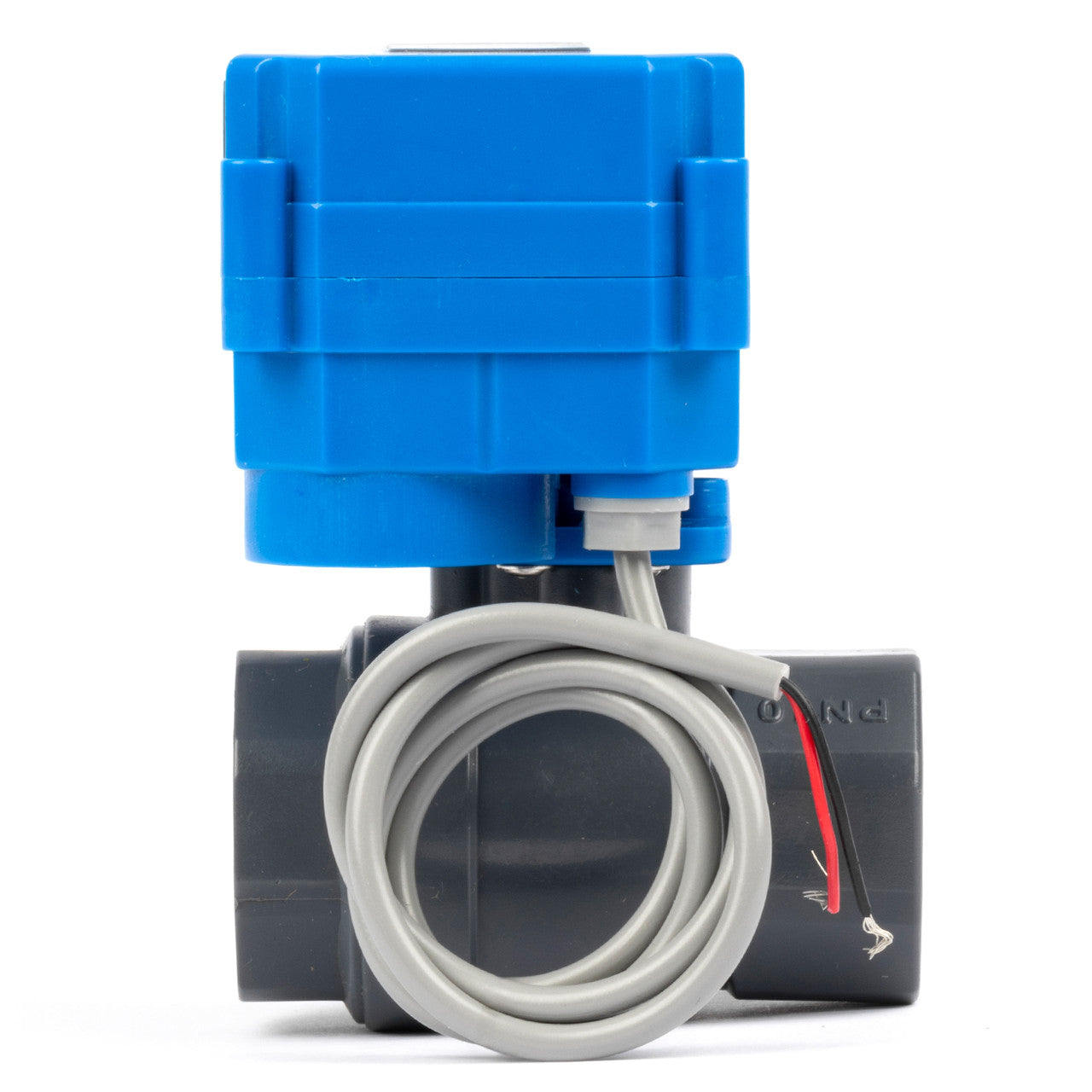 3/4" UPVC Motorized Ball Valve - 85-265V AC Plastic Electrical Ball Valve with Full Port, 2 Wire Auto Return, Normally Open