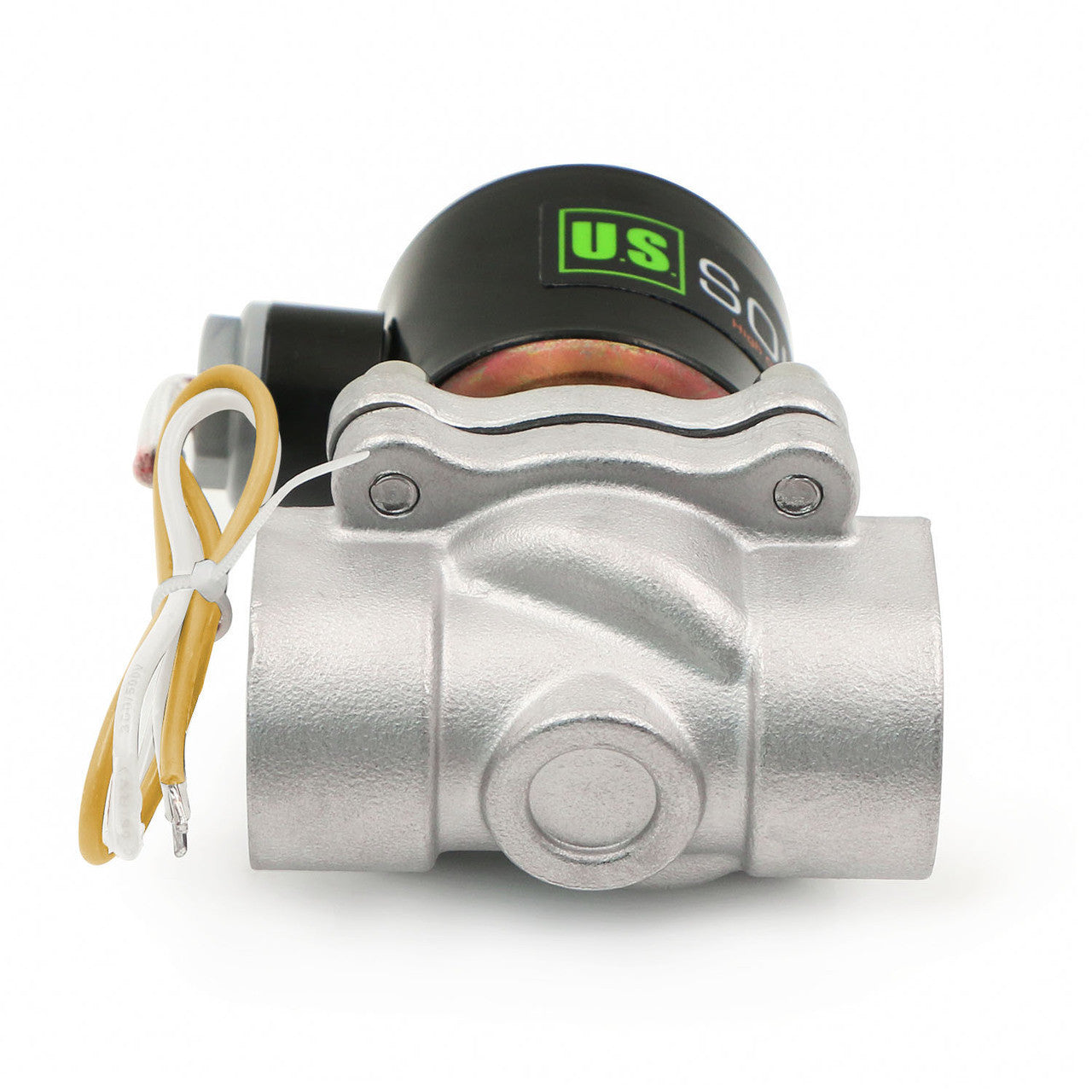 U.S. Solid Electric Solenoid Valve- 3/4" 110V AC Solenoid Valve Stainless Steel Body Normally Closed, VITON SEAL