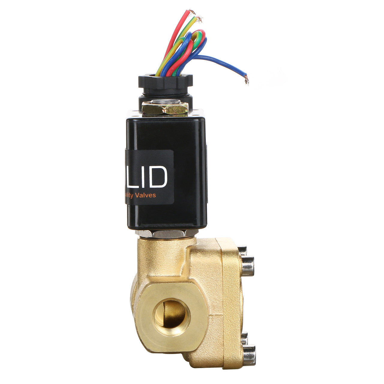 U.S. Solid Electric Solenoid Valve- 1/4" 12V DC 230PSI Solenoid Valve Brass Body Normally Closed, VITON SEAL