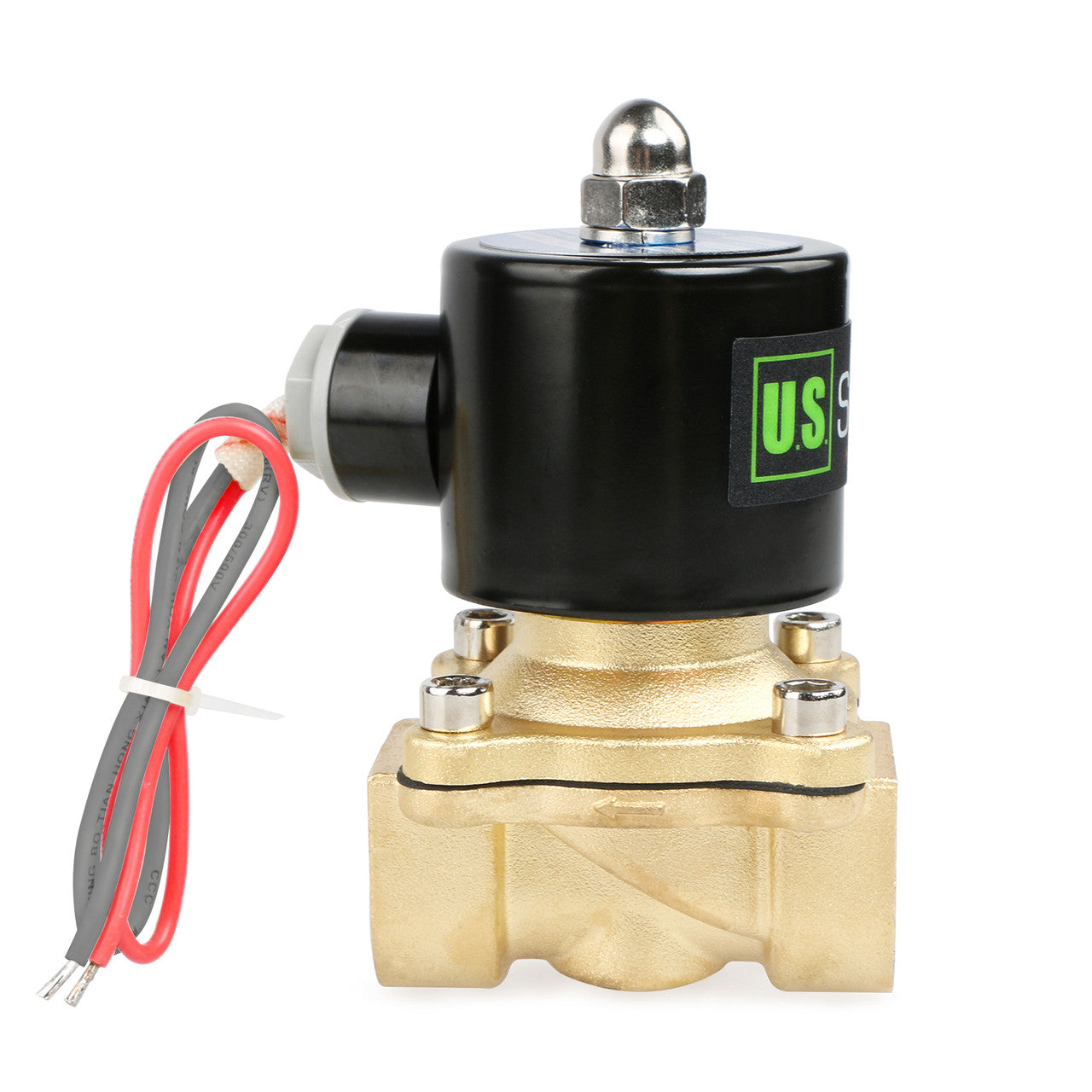3/4 Inch 220V-240VAC Normally Closed Brass Solenoid Valve NPT For Gas Water Air