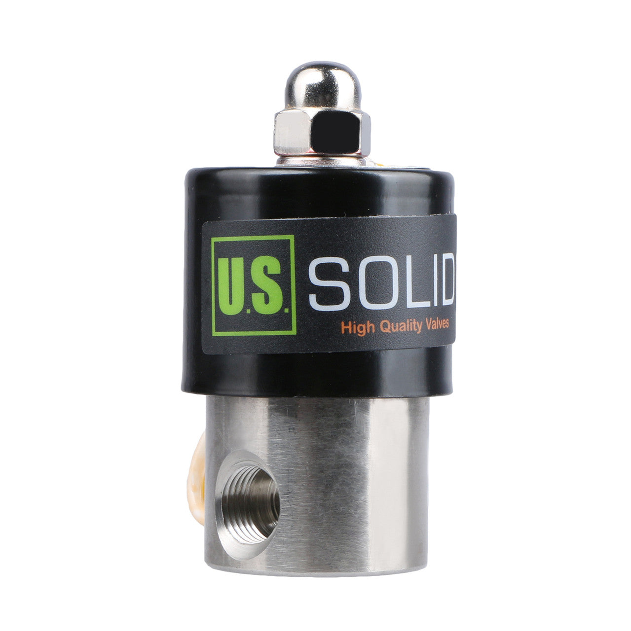 U.S. Solid Electric Solenoid Valve- 1/4" 110V AC Solenoid Valve Stainless Steel Body Normally Closed, VITON SEAL