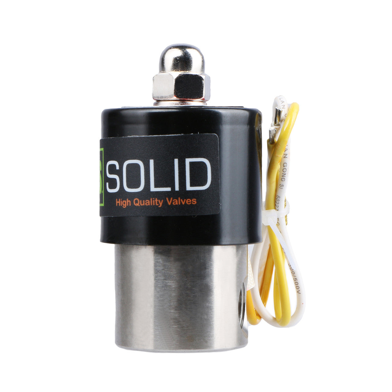 U.S. Solid Electric Solenoid Valve- 1/4" 110V AC Solenoid Valve Stainless Steel Body Normally Closed, VITON SEAL