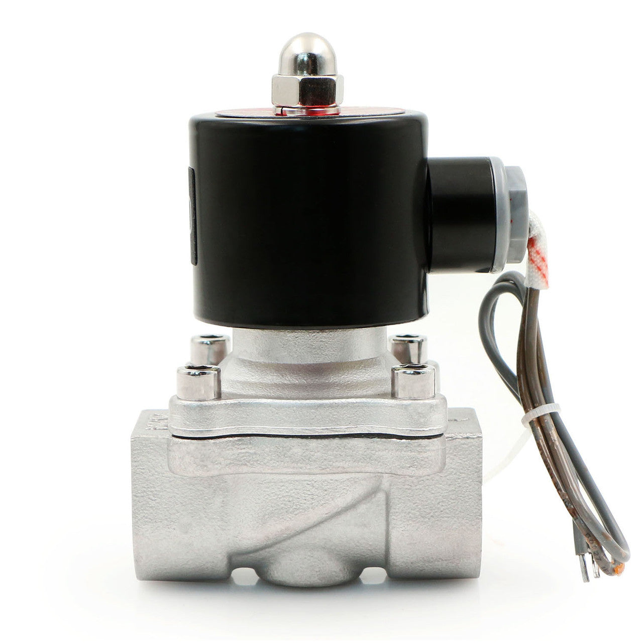 U.S. Solid Electric Solenoid Valve- 3/4" 24V DC Solenoid Valve Stainless Steel Body Normally Closed, VITON SEAL