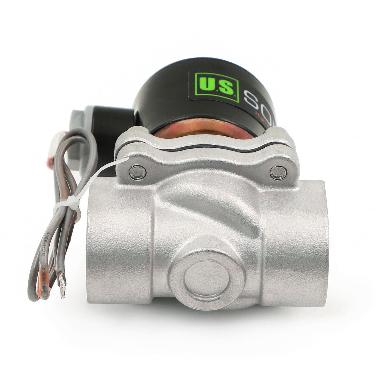 U.S. Solid Electric Solenoid Valve- 3/4" 24V DC Solenoid Valve Stainless Steel Body Normally Closed, VITON SEAL