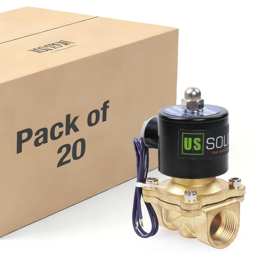 Válvula solenoide 3/4" 12V DC - Corpo de latão normalmente fechado, VEDAÇÃO VITON