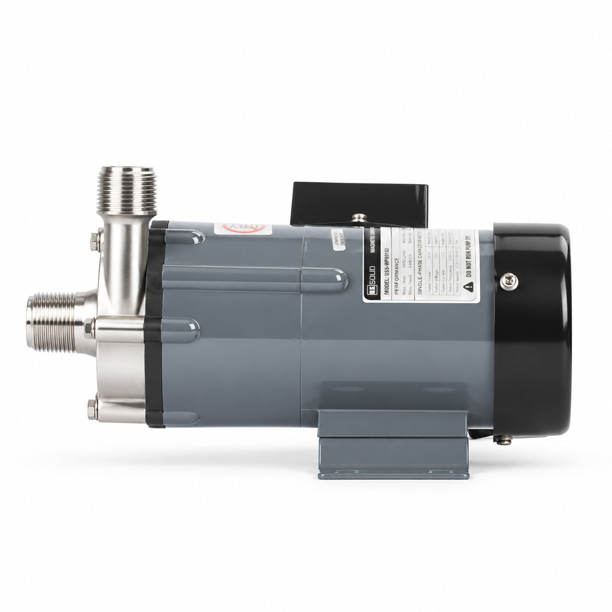 Pompe à entraînement magnétique, acier inoxydable 316, 13,7 GPM, 3/4" NPT, 110 V