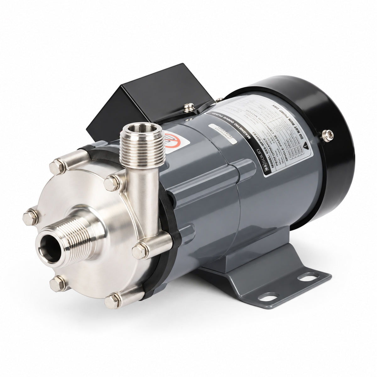 Pompe à entraînement magnétique, acier inoxydable 316, 13,7 GPM, 3/4" NPT, 110 V
