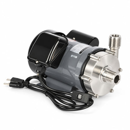Magnetic Drive Pump, 316 Stainless Steel, 25.6 GPM, 1" NPT, 110V