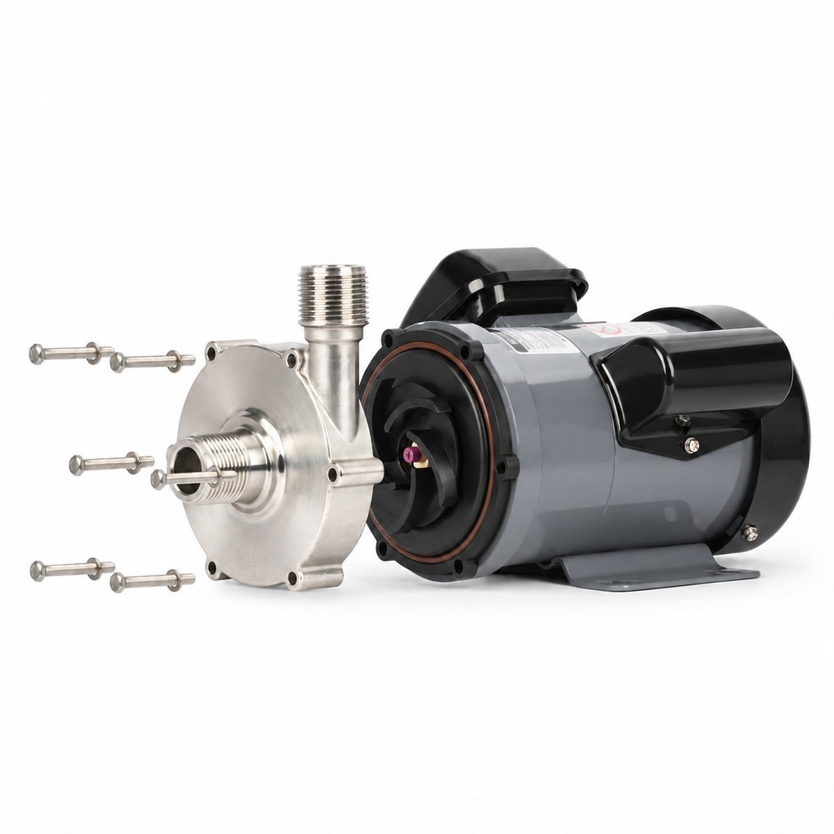 Magnetic Drive Pump, 316 Stainless Steel, 25.6 GPM, 1" NPT, 110V