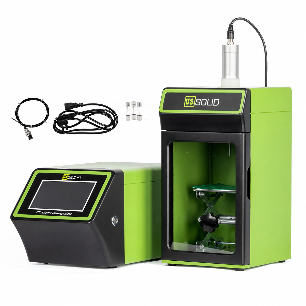 U.S. Solid Ultrasonic Homogenizer - 1200 W, 50-1500ml Lab Cell Disruptor & Mixer Sonicator, Touch Screen