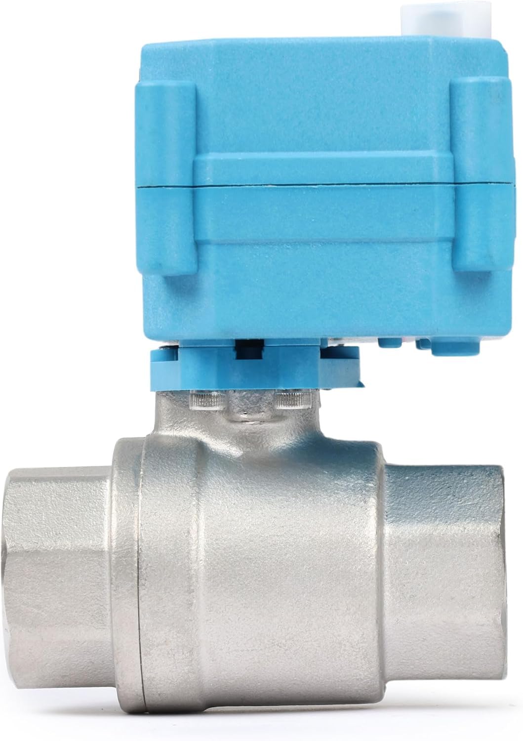 Motorbetriebenes Kugelventil aus Edelstahl 316 mit wasserdichter Abdeckung, 9–24 V AC/DC, voller Durchgang, Schutzart IP67, 2-adrige automatische Rückstellung, normalerweise geschlossen