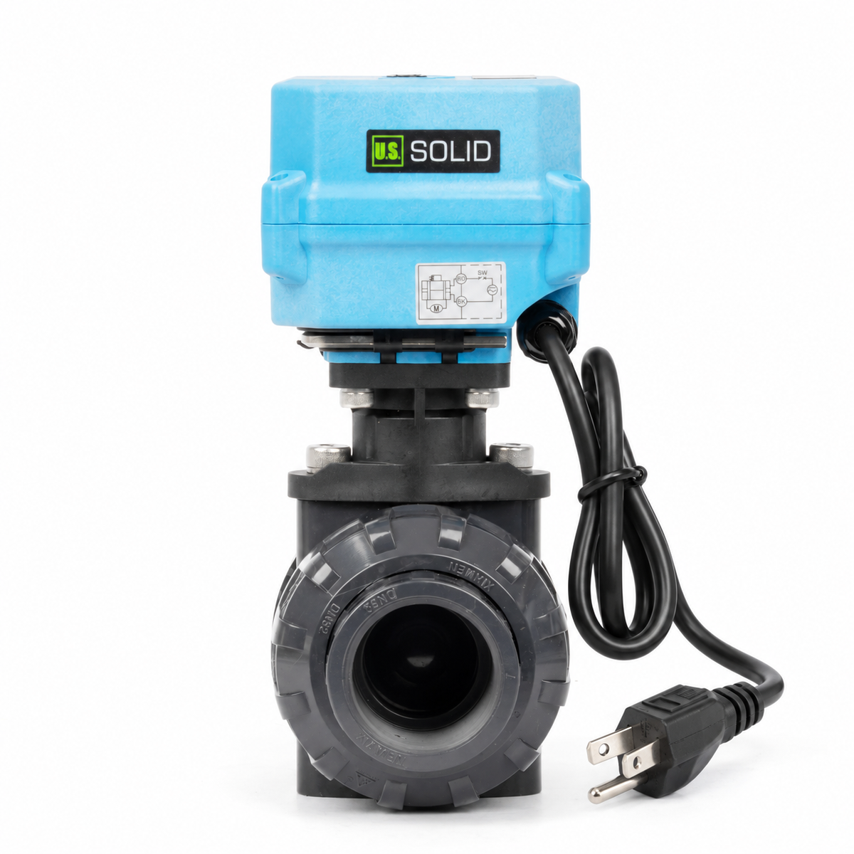 1-1/4" UPVC Motorized Ball Valve - 2