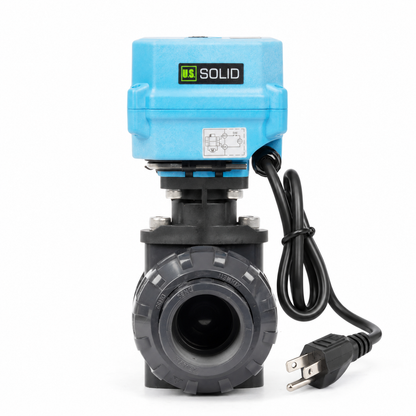 1-1/4" UPVC Motorized Ball Valve - 2