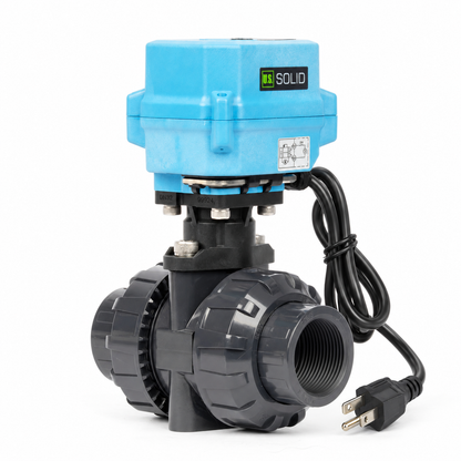 1-1/4" UPVC Motorized Ball Valve - 3