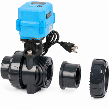 1-1/2" UPVC Motorized Ball Valve - 5