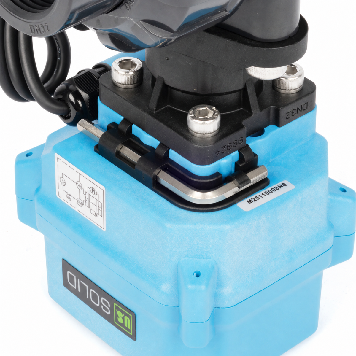 1-1/2" UPVC Motorized Ball Valve - 8