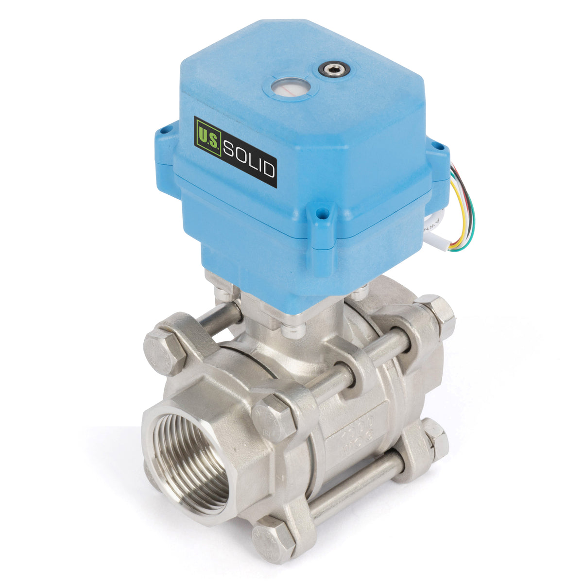 2" 304 Stainless Steel Motorized Ball Valve - 8