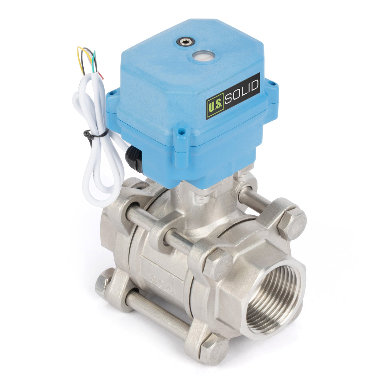 3" 304 Stainless Steel Motorized Ball Valve - 9