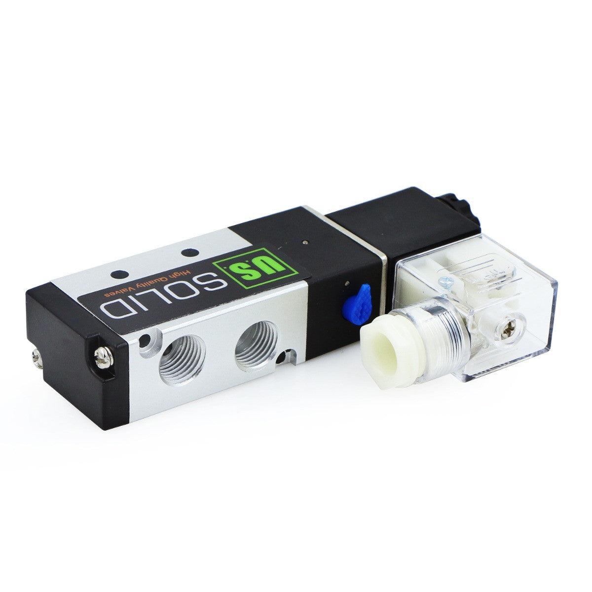 1/4" 5 Way 2 Position Pneumatic Electric Solenoid Valve AC 110 V, Normally Closed