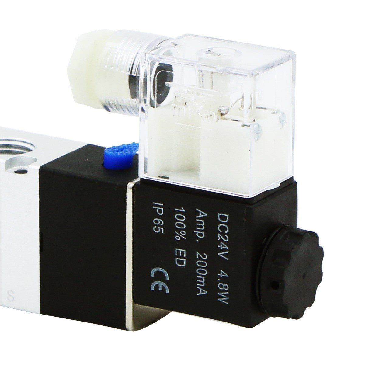 1/4" 5 Way 2 Position Pneumatic Electric Solenoid Valve AC 110 V, Normally Closed