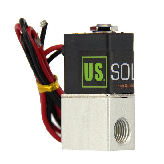 1/8" NPT Pneumatic Solenoid Valve, 2/2 Female 24V DC Normally Closed