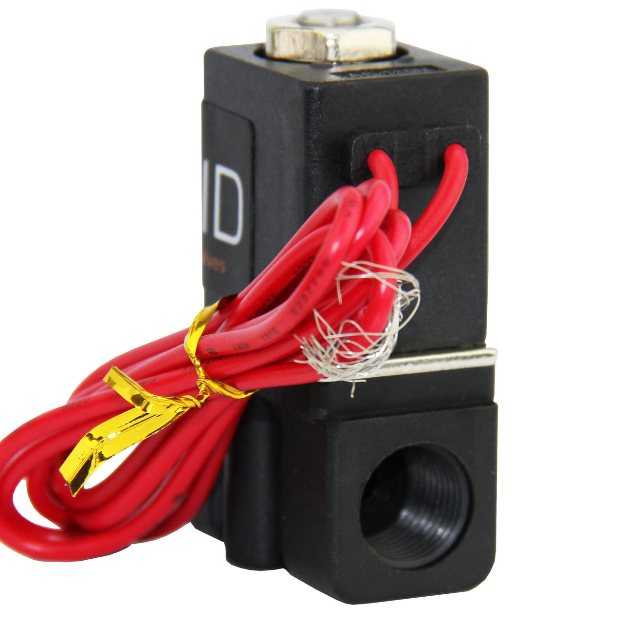 U.S. Solid Electric Solenoid Valve- 1/4" 110V AC Solenoid Valve Plastic(Nylon) Body Normally Closed, NBR SEAL