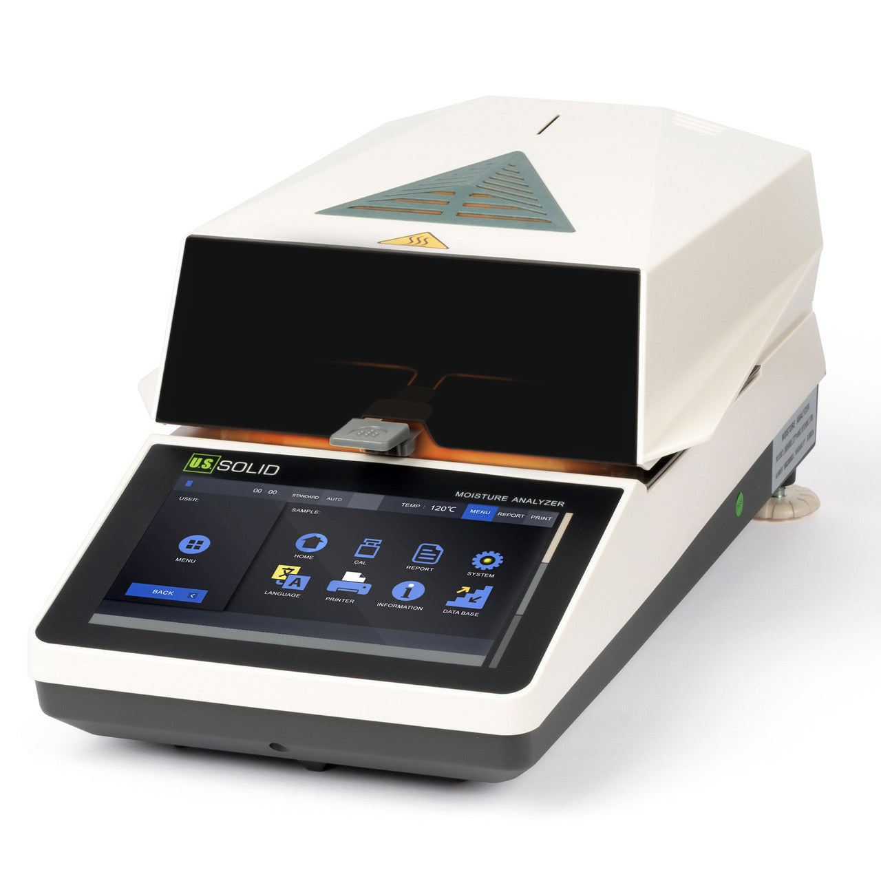 Moisture Analyzer - 0.001 g, 0.01% Readability Moisture Balance, 7-inch Touch Screen