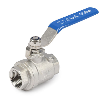 1/2” Ball Valve - 304 Stainless Steel Female Ball Valve, Full Port