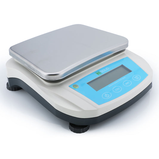 ميزان مختبر رقمي دقيق من US Solid Precision Balance بسعة 5 كجم × 0.01 جرام، مع واجهة RS232 وUSB