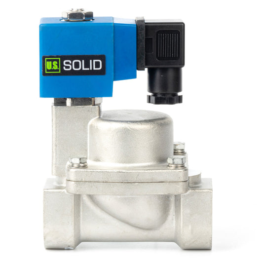 High Pressure Solenoid Valve - 1" Stainless Steel 100 bar, 110V AC High-Pressure High-Temperature Resistance Solenoid Valve, 248℉