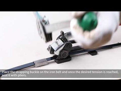 Kit Pengikat Keluli - Set Banding Pembungkusan Pallet untuk Pengikat Keluli 1/2" hingga 5/8" - Penegang, Pengedap, Pemotong oleh U.S. Solid