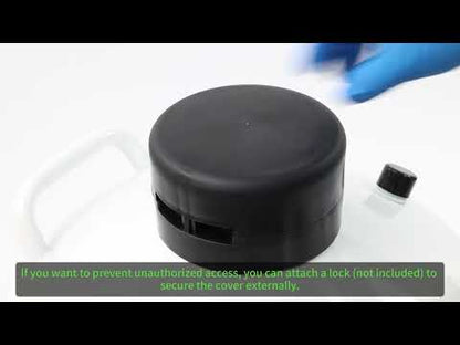 30L 액체 질소 탱크 - 3.2인치 광구 LN2 듀어 극저온 용기