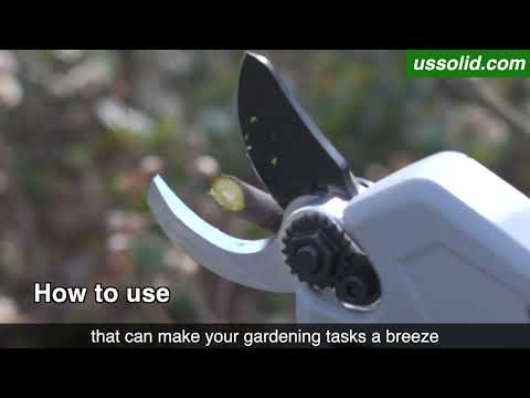 garden scissors electric Cordless Electric Pruning Shears with HD Digital Display, Brushless Mo – U.S. Solid