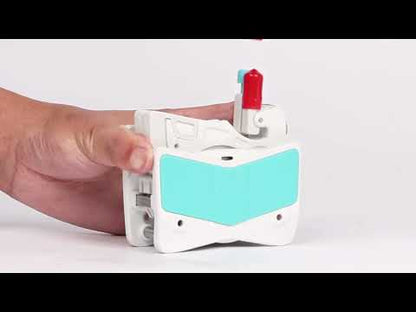 Bomba peristáltica compacta con temporizador - Velocidad ajustable, canal simple/doble/triple (10 rodillos, 0,0002-48 ml/min)