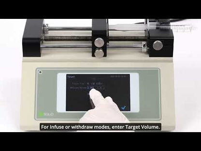High-Precision Lab Syringe Pump, 0.7 pL/min, ±0.1% Accuracy, Touchscreen