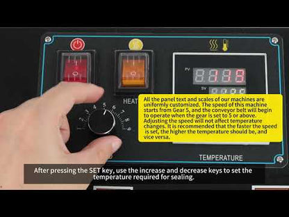 Continue bandsealer - Automatische horizontale zaksealer met digitale temperatuurregeling