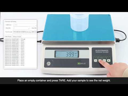 Compact Bench Scale – Digital Tabletop Postal Platform Balance, 21 kg x 0.1 g (46 lb * 0.0002 lb)