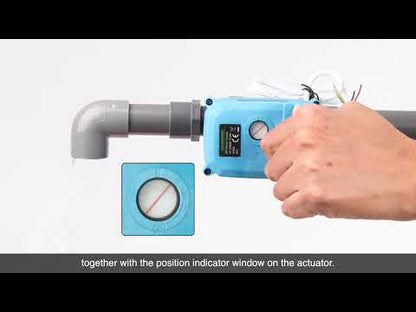 1" Quick-Release Motorized Ball Valve - Brass, DC12~24V/AC24V, 2-Wire Auto-Return with Manual Override, IP67