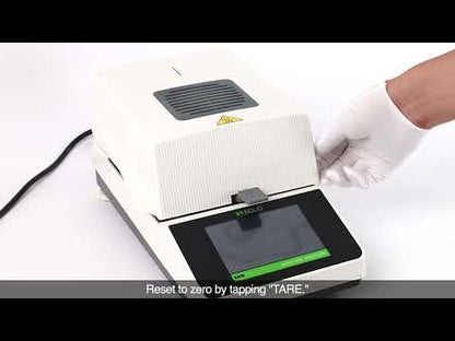 Vochtmeter - 0,005 g, 0,05% afleesbaarheid, vochtbalans, 5-inch touchscreen, capaciteit 110 g