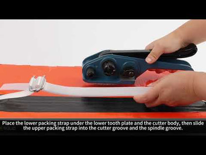 U.S. Solid Kestävän pakkausvannehtimisen työkalusarja polypropeenikomposiittinauhalle (sininen)