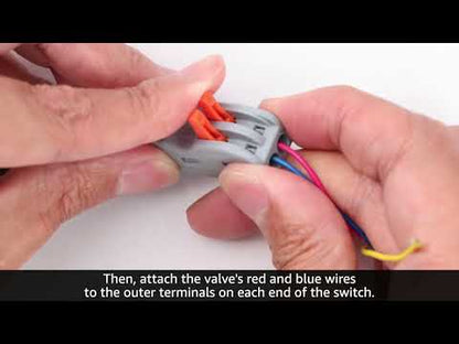 2" Motorlu Küresel Vana - Paslanmaz Çelik 3 Kablolu, 9-24V AC/DC Elektrikli Küresel Vana, Tam Geçişli, Normalde Kapalı, NSF Sertifikalı