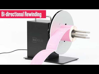 U.S. Solid Máquina rebobinadora automática de etiquetas, portanúcleos de velocidad ajustable de 1" a 3"